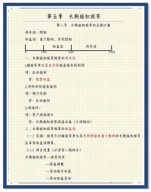 长期股票投资采用权益法的有_长期股权投资核算与管理_长期债权投资核算与管理