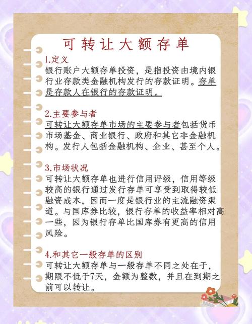 大额存单发行机构及投资人资格_理财产品是什么_大额存单是什么及推出考虑